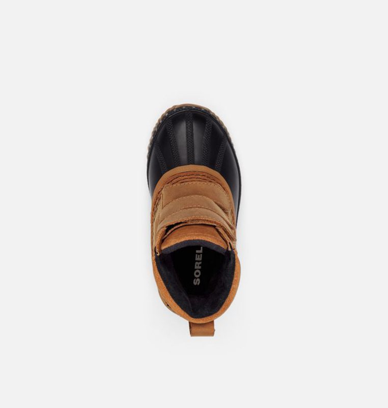 Sorel Barn Gummistövlar Brun/Svarta - Childrens Cheyanne™ Ii Strap Duck - VKF-526478